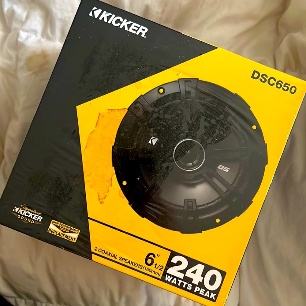 KICKER DSC650 6.5-Inch (160-165mm) Coaxial Speakers, 4-Ohm (Pair)